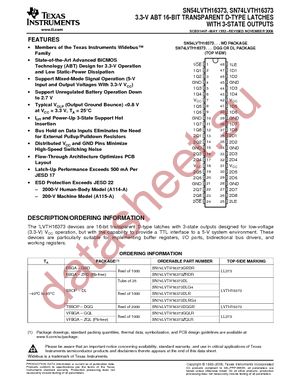 SN74LVTH16373DL datasheet  